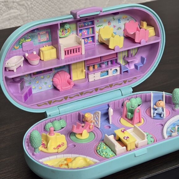 90s Polly Pocket Baby Stampin Playground Bluebird Mini Toy Art Set Cute Kawaii - Picture 2 of 16